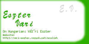 eszter vari business card